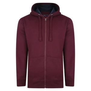 Duża męska rozpinana bluza Kam 503H bordowa (3XL) | 3XL