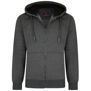 Duża męska rozpinana bluza Kam 503H ciemnoszara (7XL) | 7XL