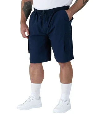 Duże męskie spodenki cargo krótkie bojówki D555 Nick granatowe (6XL) | 6XL
