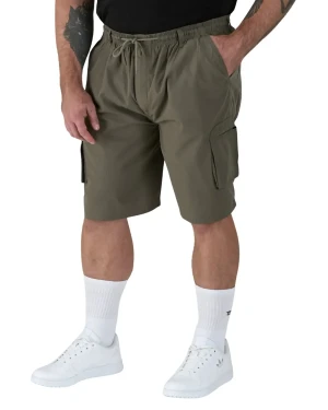 Duże męskie spodenki cargo krótkie bojówki D555 Nick khaki (6XL) | 6XL