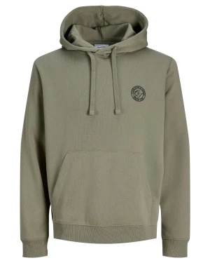 Duża męska bluza wkładana przez głowę Jack & Jones 12289694 khaki (5XL) | 5XL