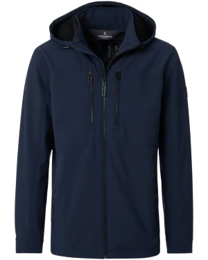 Duża męska lekka kurtka softshell  Casa Moda 126410040-105 granatowa (6XL) | 6XL