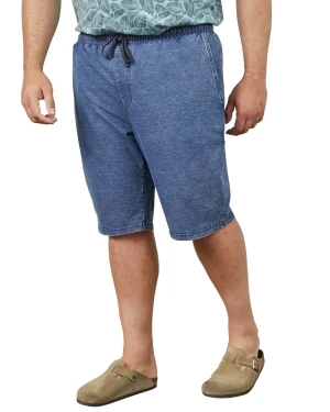 Duże męskie spodenki jeansowe bawełniane North Latitude 61333-0585 niebieskie (6XL) | 6XL