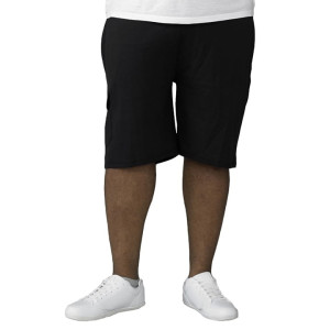 Duże męskie bawełniane krótkie spodenki Duke D555 John czarne (2XL) | 2XL