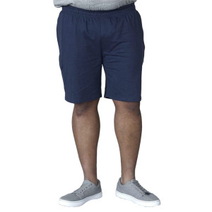 Duże męskie bawełniane krótkie spodenki Duke D555 John granatowe (2XL) | 2XL
