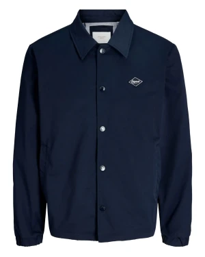 Duża męska lekka kurtka przejściowa z powłoką przeciwdeszczową Jack & Jones 12292980 granatowa (7XL) | 7XL