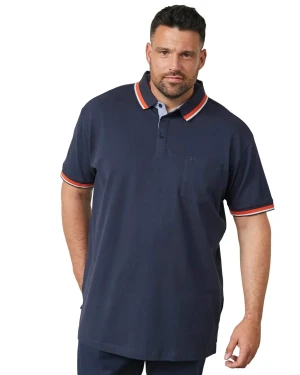 Duża męska polówka koszulka z kołnierzykiem North Latitude 61128-0580 granatowa (7XL) | 7XL