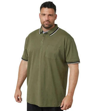 Duża męska polówka koszulka z kołnierzykiem North Latitude 61128-0660 khaki (6XL) | 6XL