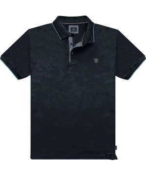 Duża męska koszulka polo Double Urban Outfitters PS-3079 granatowa (4XL) | 4XL