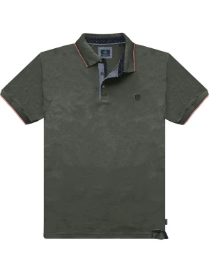 Duża męska koszulka polo Double Urban Outfitters PS-3079 khaki (6XL) | 6XL