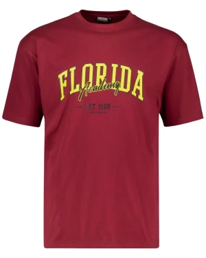 Duży męski t-shirt koszulka z nadrukiem Florida Adamo 131613-590 czerwona (6XL) | 6XL