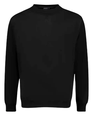 Duża męska bluza wkładana przez głowę Adamo 159303-700 czarna (6XL) | 6XL