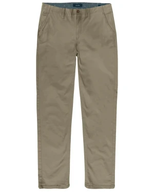 Duże męskie spodnie chinosy prosta nogawka Double Urban Outfitters CP-4040 beżowe (44R) | 44R