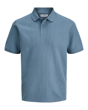 Duża męska polówka koszulka z kołnierzykiem Jack & Jones 12274980 błękitna (7XL) | 7XL