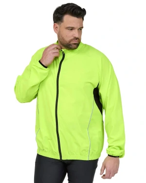 Duża sportowa lekka kurtka softshell ze stójką North 56°4 99253-0610 żółto/zielona (3XL) | 3XL