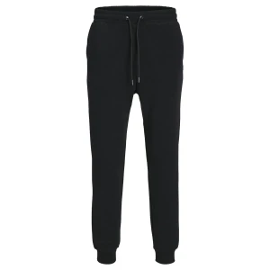 Duże męskie gładkie spodnie dresowe Jack & Jones 12263986 czarne (46R) | 46R