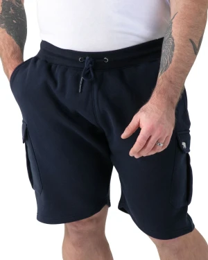 Duże męskie spodenki dresowe bojówki Robinson 2 D555 Duke granatowe (3XL) | 3XL