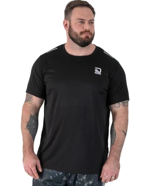 Duży męski sportowy t-shirt koszulka z krótkim rękawem Scott Duke D555 czarna (2XL) | 2XL
