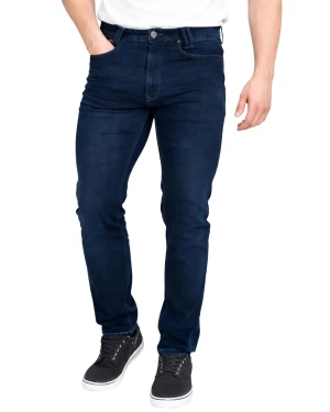 Duże męskie spodnie jeansy ze streczem Duke D555 Putney granatowe (40R) | 40R