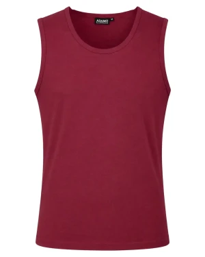 Duża męska koszulka bokserka Adamo 129410-590 bordowa (5XL) | 5XL