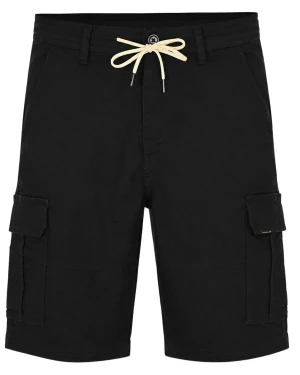 Duże męskie spodenki jeansowe bojówki Double Urban Outfitters MSHO-7070 czarne (48R) | 48R