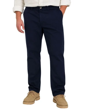 Duże męskie spodnie chinosy Double Urban Outfitters CP-4095 granatowe (48R) | 48R