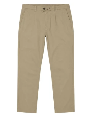 Duże męskie spodnie chinosy cienkie Double Urban Outfitters CP-4102 beżowe (54R) | 54R