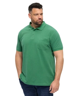 Duża męska koszulka polo North 56°4 99011-0600 zielona (7XL) | 7XL