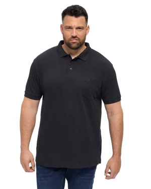 Duża męska koszulka polo North 56°4 99011-0099 czarna (2XL) | 2XL