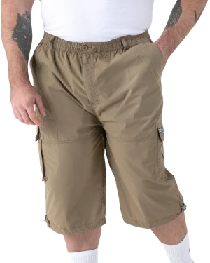 Duże męskie spodenki rybaczki bojówki za kolano Duke D555 Mason beżowe (5XL) | 5XL
