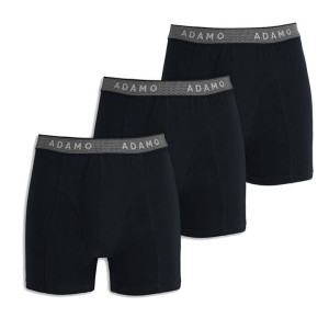 Duża bielizna męska bokserki 3 sztuki Adamo 129623-702 czarne (7XL) | 7XL