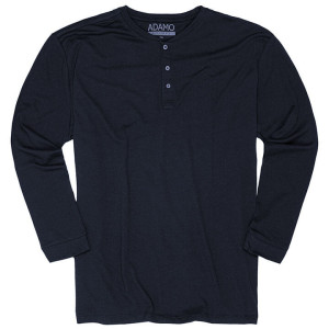 Duża męska koszulka z długim rękawem longsleeve Adamo 139053-360 granatowa (7XL) | 7XL