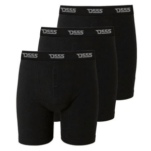 Duże męskie bokserki bielizna Duke D555 Driver 3 szt czarne (8XL) | 8XL
