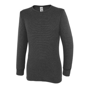 Duża męska koszulka z długim rękawem Adamo 129506-700 czarna (4XL) | 4XL