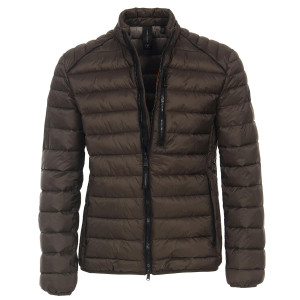 Duża męska kurtka jesienno-zimowa lekka pikowana Casa Moda 523913800-680 ciemnobrązowa (3XL) | 3XL