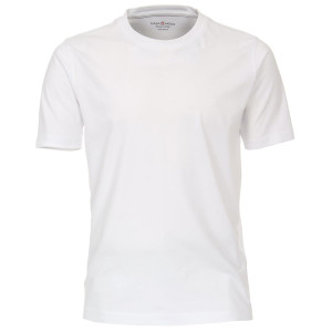 Duża męska koszulka gładka t-shirt Casa Moda 4200-000 biały (7XL) | 7XL