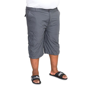 Duże męskie spodenki rybaczki bojówki za kolano Duke D555 Mason szare (3XL) | 3XL