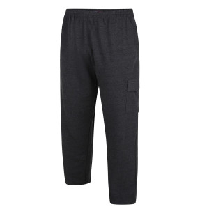 Duże męskie spodnie dresowe proste nogawki bojówki Kam 232 ciemnoszare (8XL) | 8XL