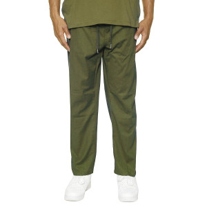 Duże męskie lniane spodnie Easy E2283-1320 khaki (5XL) | 5XL