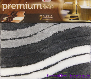Dywanik Jarpol Premium 0,50 x 060 - Fala Szaro-Biały