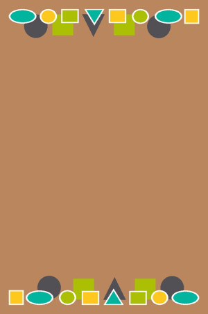 Dywan edukacyjny 2.00x3.00 Figury Karmel