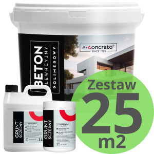 Beton elewacyjny polimerowy – kompletny zestaw na 25m2