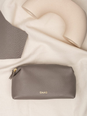 ALICE daag taupe skórzana kosmetyczka damska zero waste