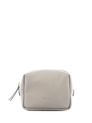 MINI TILLY jasnoszara skórzana kosmetyczka damska