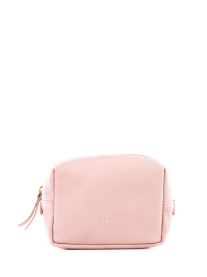 MINI TILLY jasnoróżowa skórzana kosmetyczka damska