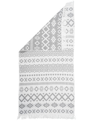 Dywan Kilim Boho Szary 80x150