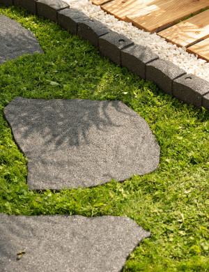 Ścieżka Ogrodowa Mrozoodporna Szary Płytka Natural Stone z Recyklingu