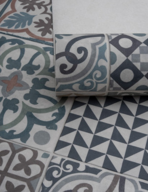 MultiSense Wykładzina PCV 2m Palermo Płytki Patchwork Wielokolorowy