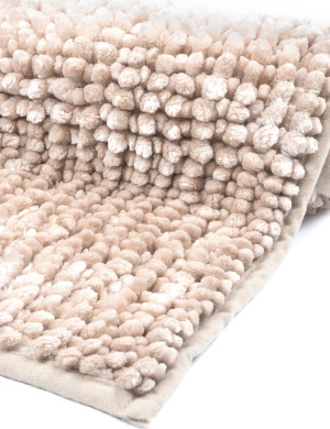 Dywanik Łazienkowy Chenille Velvet 50x80cm Beżowy