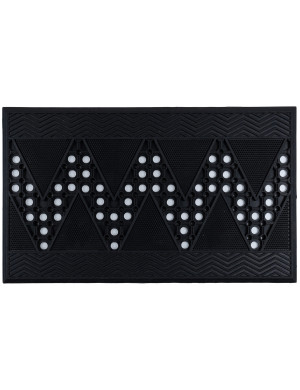 Wycieraczka Pod Drzwi Duty 45x75cm Geometryczny Czarny